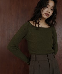 hellam（へラム）の「オフショルリブトップス（ニット/セーター）」