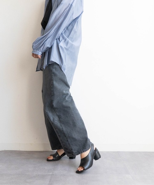 Fabby fabby（ファビィーファビィー）の「アシンメトリーバックストラップサンダル（サンダル・レディース・ブラック/ブラウン系その他/シルバー/ブラック系その他・LARGE/MEDIUM/SMALL）」の20枚目の写真