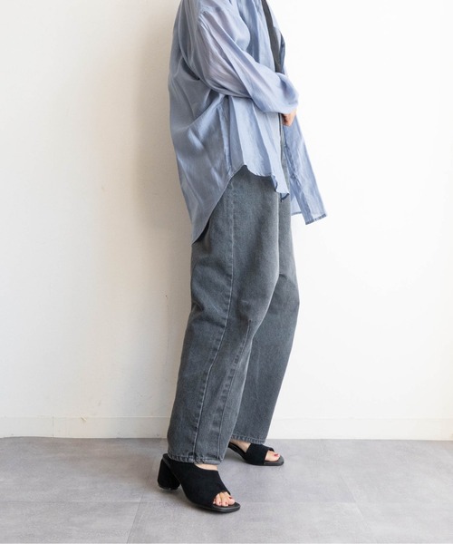 Fabby fabby（ファビィーファビィー）の「アシンメトリーバックストラップサンダル（サンダル・レディース・ブラック/ブラウン系その他/シルバー/ブラック系その他・LARGE/MEDIUM/SMALL）」の9枚目の写真