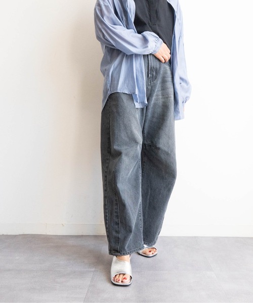 Fabby fabby（ファビィーファビィー）の「アシンメトリーバックストラップサンダル（サンダル・レディース・ブラック/ブラウン系その他/シルバー/ブラック系その他・LARGE/MEDIUM/SMALL）」の8枚目の写真