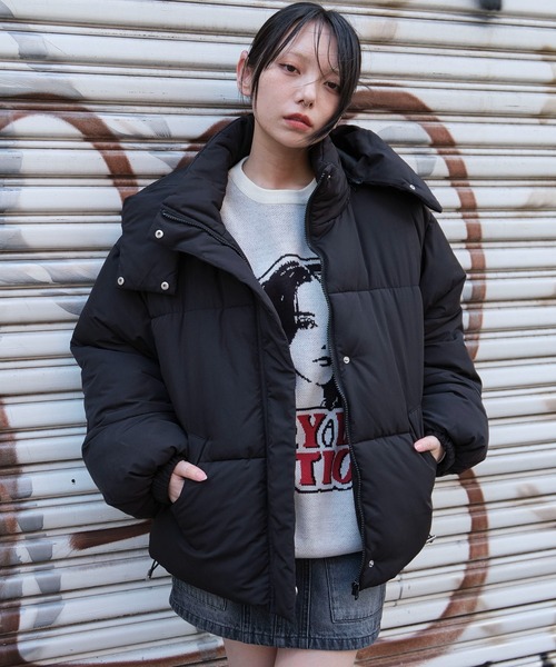 WEGO ダウンジャケット Mサイズ 美品 セールWEGO&frasl;ボリュームハイネックパデッドジャケット（ダウン