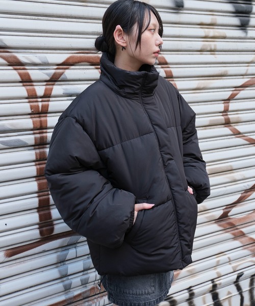 WEGO（ウィゴー）の「WEGO/2WAYフードパファーブルゾン（ダウンジャケット/コート・レディース・アイボリー/ブラック・SMALL/MEDIUM）」の15枚目の写真