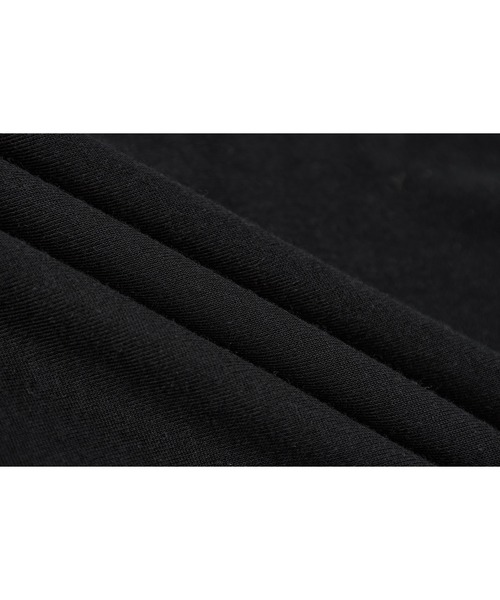 tageechita（タジチタ）の「【tageechita】フェイクレイヤード UネックロングTシャツ（Tシャツ/カットソー・レディース・ベージュ/ブラック・S/M/L）」の14枚目の写真