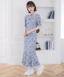 ROJITA ワンピース チェック ロジータ ROJITA トリプルリボンデザインワンピース （チェック