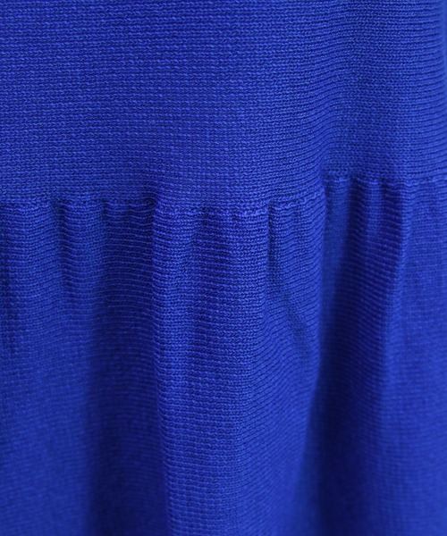 CLEAR BASIC（クリアベーシック）の「ティアードノースリーブニットチュニック[オフィスカジュアル 着回し抜群 大人]≪AW新作≫（チュニック・レディース・ブラック/ブルー/グリーン/ブラウン/オレンジ・F）」の15枚目の写真