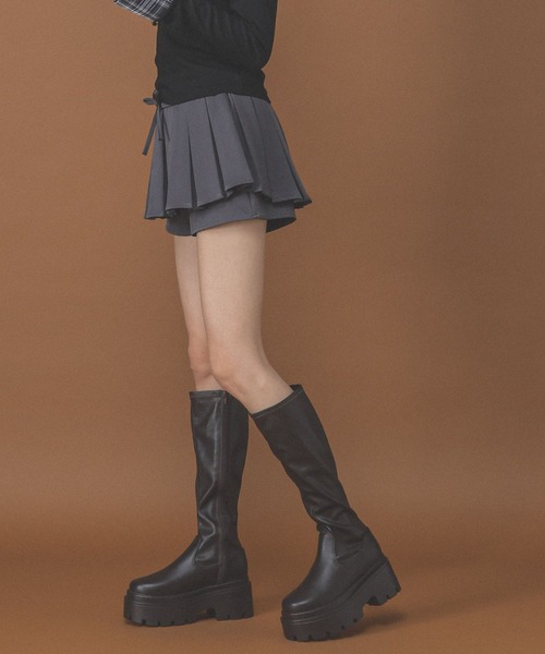 3.3 Field Trip （3.3フィールドトリップ）の「3.3 Field Trip／プリーツスカパン（スカート・レディース・グレー/ブラウン・FREE）」の19枚目の写真