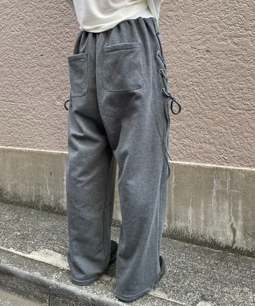 AIC.（エーアイシー）の「レースアップスウェットパンツ（スウェットパンツ・レディース・チャコールグレー/ブラウン・FREE）」の15枚目の写真