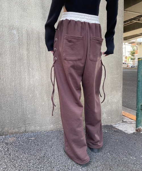 セール】レースアップスウェットパンツ（スウェットパンツ）｜AIC