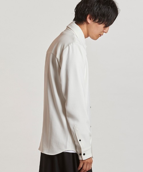 NO ID.(ノーアイディ)の「ms6244-リベットタックSH シャツ(457006-319S)(シャツ/ブラウス・メンズ・ホワイト/ブラック/ストライプ・1/2)」の11枚目の写真