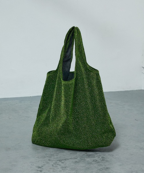 AT CREATION(アットクリエイション)の「【AT CREATION】ラメ トートバッグ(トートバッグ・レディース・ブラック/ピンク/シルバー/イエロー/オレンジ/ブルー/グリーン・フリー)」の3枚目の写真
