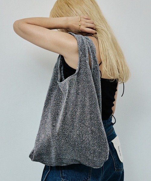 AT CREATION(アットクリエイション)の「【AT CREATION】ラメ トートバッグ(トートバッグ・レディース・ブラック/ピンク/シルバー/イエロー/オレンジ/ブルー/グリーン・フリー)」の19枚目の写真