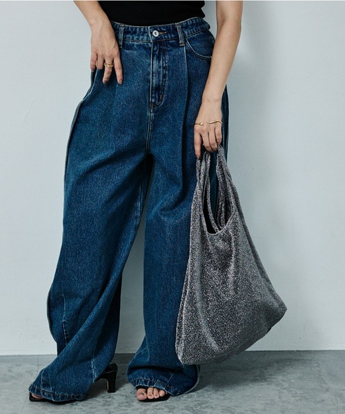 AT CREATION(アットクリエイション)の「【AT CREATION】ラメ トートバッグ(トートバッグ・レディース・ブラック/ピンク/シルバー/イエロー/オレンジ/ブルー/グリーン・フリー)」の20枚目の写真