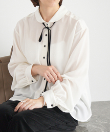おたま　IENA ボウタイVネックブラウス cc007-81449-01b.jpg?basethum=225