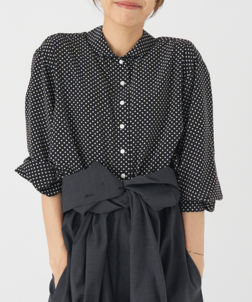 セール】ミニラウンドカラーブラウス（シャツ/ブラウス）｜IENA