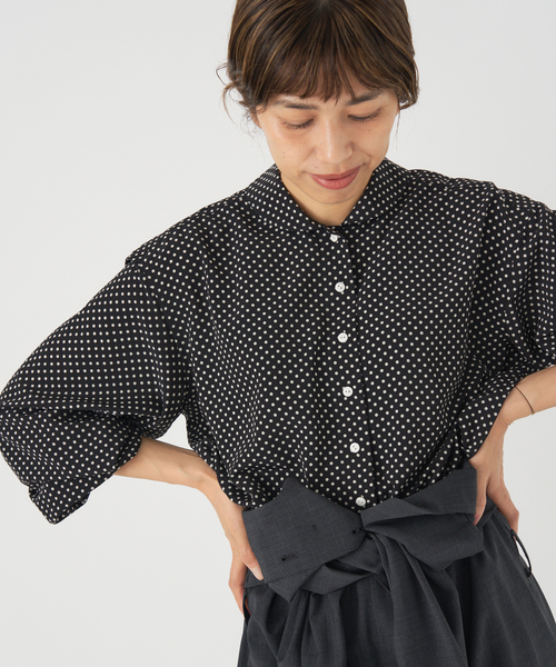 セール】ミニラウンドカラーブラウス（シャツ/ブラウス）｜IENA