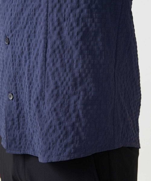 MICHEL KLEIN HOMME (ミッシェルクランオム)の「シアーサッカー調長袖シャツ(Tシャツ/カットソー・メンズ・ブルー/ベージュ/ネイビー・MEDIUM/LARGE/X-LARGE)」の17枚目の写真