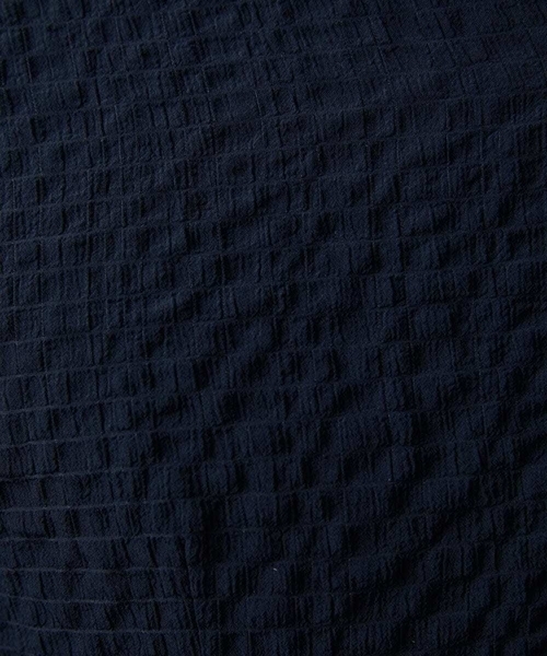 MICHEL KLEIN HOMME (ミッシェルクランオム)の「シアーサッカー調長袖シャツ(Tシャツ/カットソー・メンズ・ブルー/ベージュ/ネイビー・MEDIUM/LARGE/X-LARGE)」の9枚目の写真