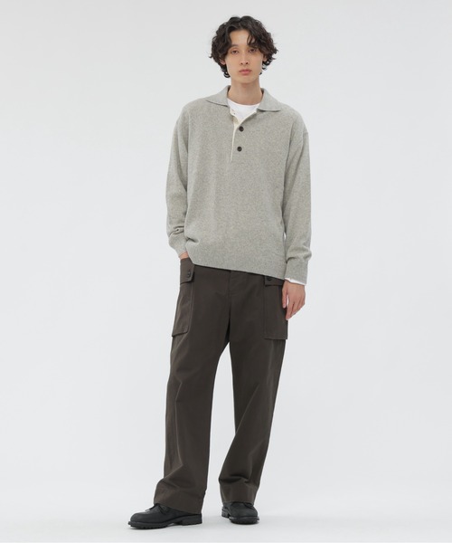MHL.（エムエイチエル）の「PLAIN COTTON DRILL（その他パンツ・メンズ・グレー/ダークブラウン/オリーブドラブ・LARGE/MEDIUM/SMALL）」の8枚目の写真