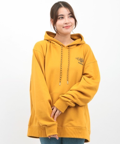 チチカカ（チチカカ）の「サンフェイスプリントスウェットプルパーカー【ユニセックス】（パーカー・レディース・カラフル/マスタード/チャコールグレー・FREE）」の14枚目の写真