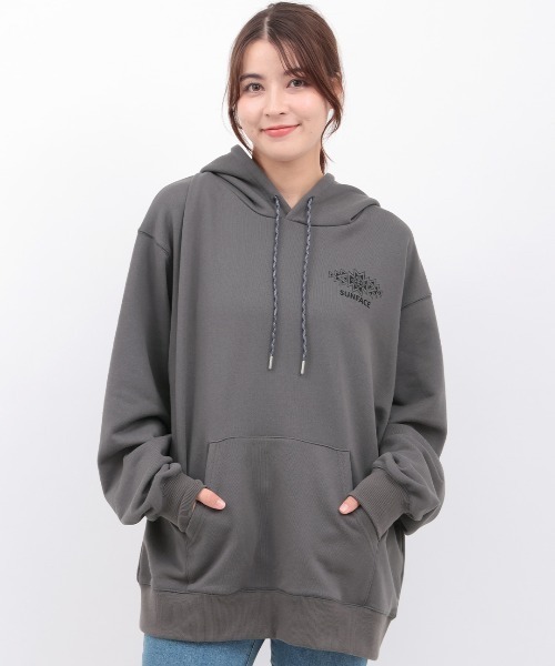 チチカカ（チチカカ）の「サンフェイスプリントスウェットプルパーカー【ユニセックス】（パーカー・レディース・カラフル/マスタード/チャコールグレー・FREE）」の13枚目の写真