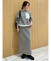 emmi | フリースプルオーバー×スカートセット(ワンピース)