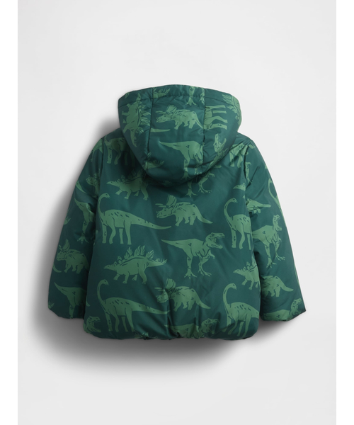 GAP（ギャップ）の「あったかパファージャケット (幼児・ベビー)（ダウンジャケット/コート・キッズ・ネイビー/グリーン・80ｃｍ/90cm/95cm/100cm/105cm/110cm）」の4枚目の写真