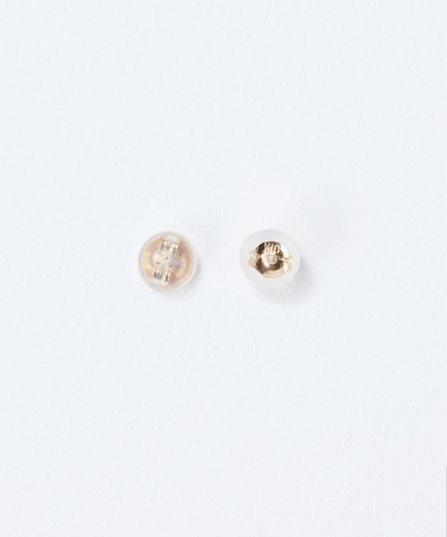 K10】天然石フープフォルムピアス/オニキス/マラカイト<動画あり