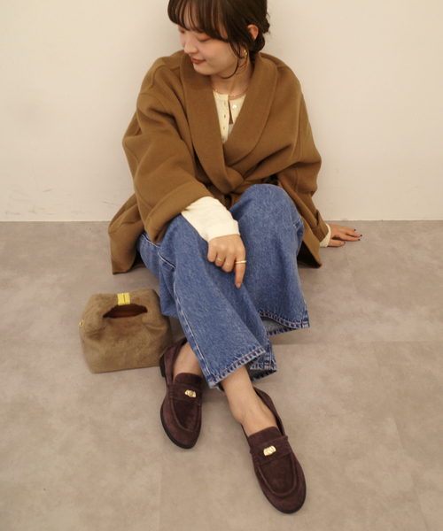 SLOBE IENA（スローブイエナ）の「《追加》SLOBE コインローファー（ローファー・レディース・ブラウン・24cm/24.5cm/22.5cm/23cm/23.5cm）」の18枚目の写真