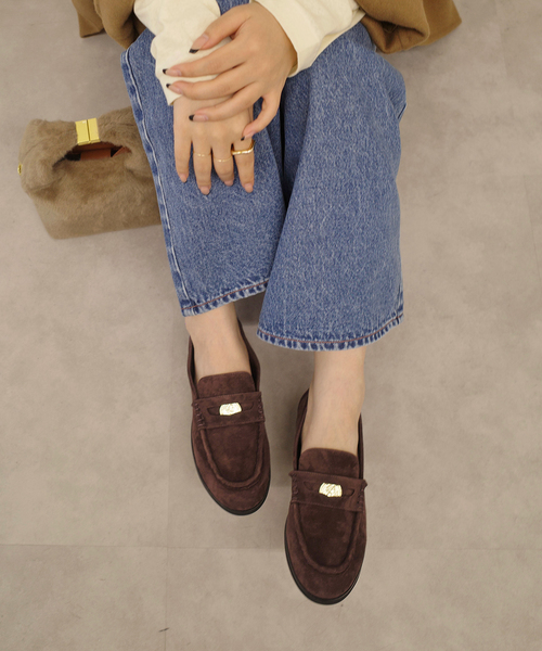 SLOBE IENA（スローブイエナ）の「《追加》SLOBE コインローファー（ローファー・レディース・ブラウン・24cm/24.5cm/22.5cm/23cm/23.5cm）」の19枚目の写真