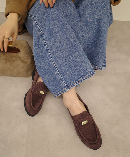 SLOBE IENA（スローブイエナ）の「《追加》SLOBE コインローファー（ローファー・レディース・ブラウン・24cm/24.5cm/22.5cm/23cm/23.5cm）」の20枚目の写真