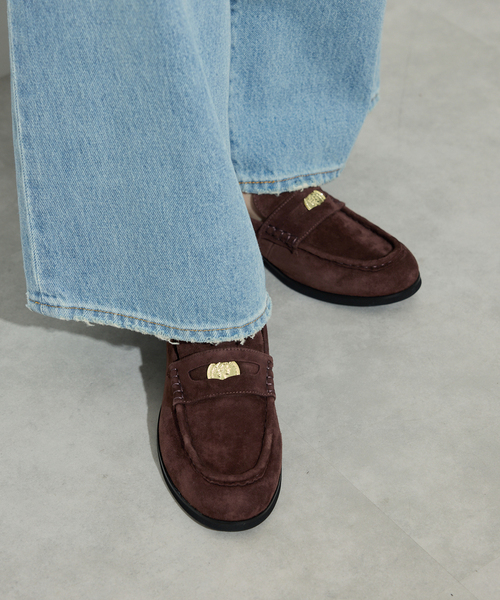 SLOBE IENA（スローブイエナ）の「《追加》SLOBE コインローファー（ローファー・レディース・ブラウン・24cm/24.5cm/22.5cm/23cm/23.5cm）」の2枚目の写真