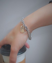 UP START（アップスタート）の「ユニセックスシルバーブレスレット/チェーンブレスレット(RO)（ブレスレット）」