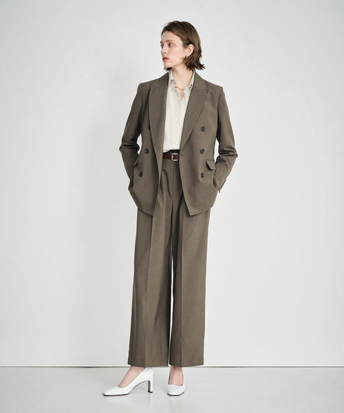 N.O.R.C（ノーク）の「ウォッシャブル2タックルーミーパンツ【CLEAN MOTION】（スラックス・レディース・ブラック/ブラウン/ストライプ・S/M/L）」の14枚目の写真