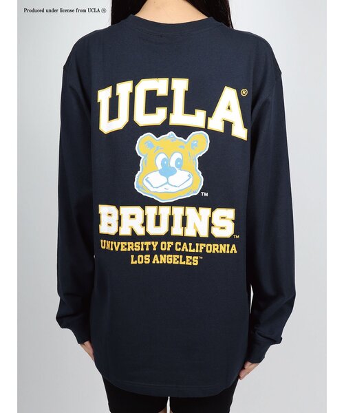 UCLA（ユーシーエルエー）の「【UCLA】 バックプリントロングスリーブTシャツ ロンT（Tシャツ/カットソー・メンズ・ホワイト/ネイビー/チャコールグレー・2/3）」の5枚目の写真