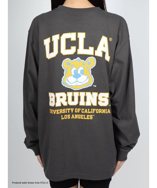 UCLA（ユーシーエルエー）の「【UCLA】 バックプリントロングスリーブTシャツ ロンT（Tシャツ/カットソー・メンズ・ホワイト/ネイビー/チャコールグレー・2/3）」の6枚目の写真