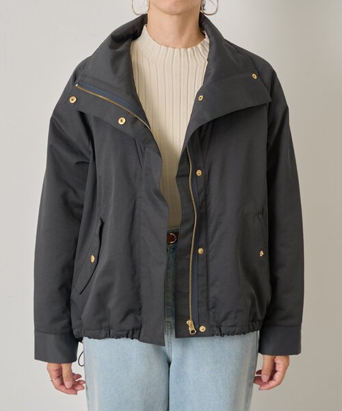 Jena espace merveilleux(ジェナ エスパスメルヴェイユ)の「【首元まであったか】中綿スタンドネックジャケット(その他アウター・レディース・ベージュ/チャコールグレー/ライトベージュ/グレー・FREE)」の5枚目の写真