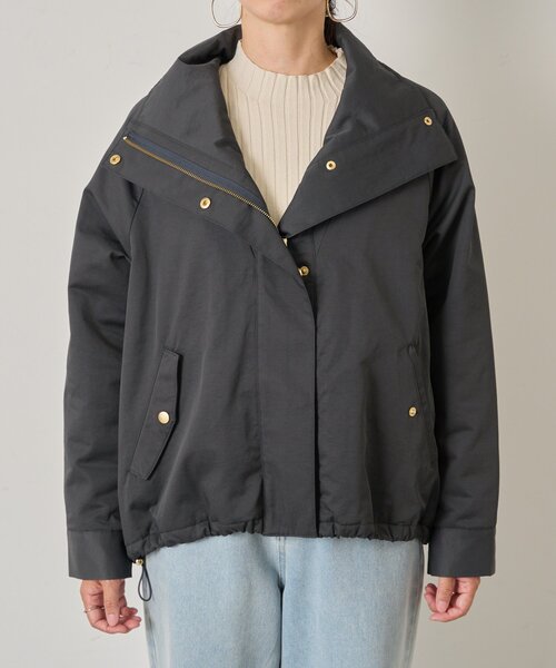 Jena espace merveilleux(ジェナ エスパスメルヴェイユ)の「【首元まであったか】中綿スタンドネックジャケット(その他アウター・レディース・ベージュ/チャコールグレー/ライトベージュ/グレー・FREE)」の6枚目の写真