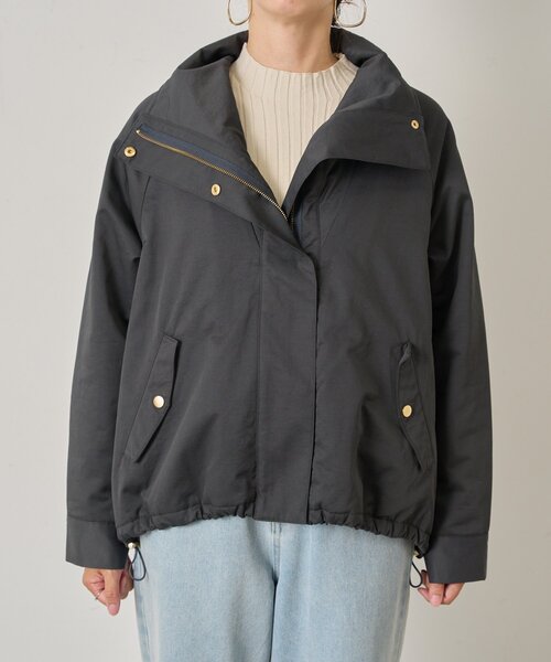 Jena espace merveilleux(ジェナ エスパスメルヴェイユ)の「【首元まであったか】中綿スタンドネックジャケット(その他アウター・レディース・ベージュ/チャコールグレー/ライトベージュ/グレー・FREE)」の16枚目の写真