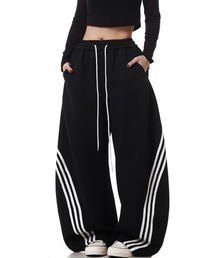 mushwear(マッシュウェア)のワイドトラックパンツ(スウェットパンツ)