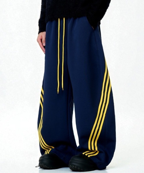 mushwear（マッシュウェア）の「ワイドトラックパンツ（スウェットパンツ・メンズ・ブラック/ネイビー/グレー・X-LARGE/LARGE/MEDIUM/SMALL）」の10枚目の写真