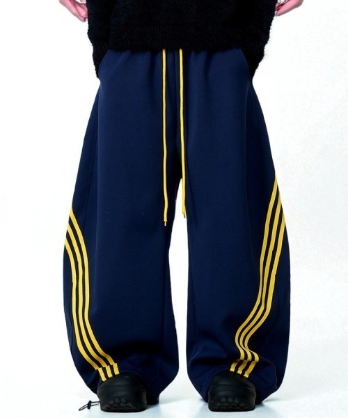 mushwear（マッシュウェア）の「ワイドトラックパンツ（スウェットパンツ・メンズ・ブラック/ネイビー/グレー・X-LARGE/LARGE/MEDIUM/SMALL）」の11枚目の写真