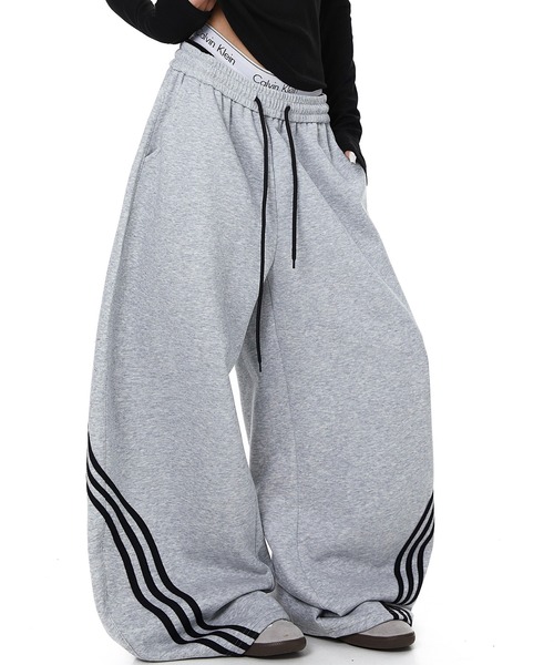 mushwear（マッシュウェア）の「ワイドトラックパンツ（スウェットパンツ・メンズ・ブラック/ネイビー/グレー・X-LARGE/LARGE/MEDIUM/SMALL）」の20枚目の写真