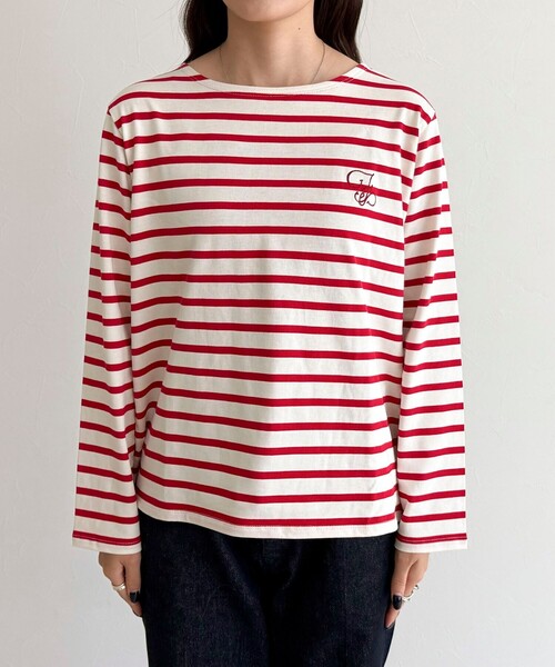 fredy emue(フレディエミュ)の「コンパクトボーダーロンTシャツ(Tシャツ/カットソー・レディース・ブラック系その他/ブルー系その他/ベージュ系その他/レッド系その他・38)」の11枚目の写真