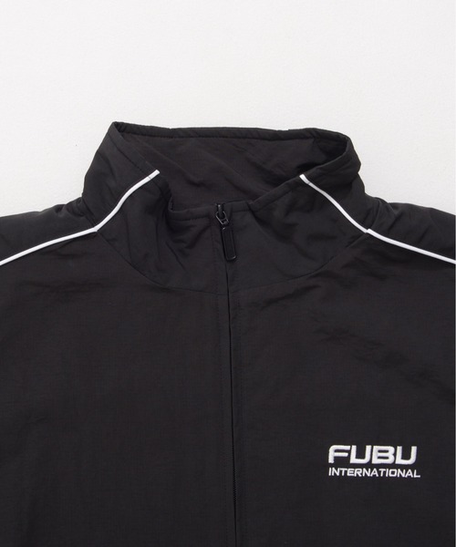 FUBU( フブ)の「FUBU フブ ブランド ロゴ 配色ライン ジップアップ 長袖 ナイロン トラックジャケット ジャージ(ナイロンジャケット・メンズ・ブラック/ホワイト/チャコール・XXL/XL/L/M)」の8枚目の写真