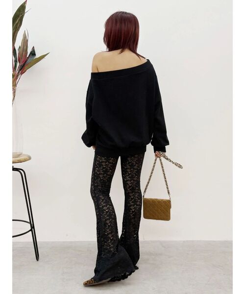 EVRIS（エヴリス）の「ジップアップオフショルトップス【セットアップ着用可能】（パーカー・レディース・パープル/ホワイト/ブラック/グレー・FREE）」の16枚目の写真