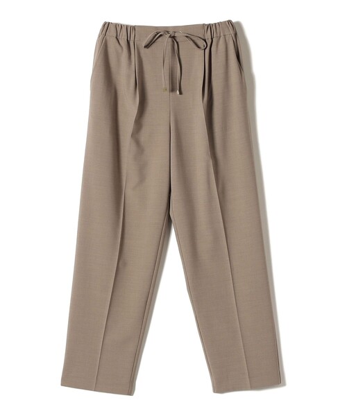 SHIPS Colors（シップス カラーズ）の「SHIPS Colors:〈手洗い可能〉TR/PU センタープレスイージー テーパード パンツ（その他パンツ・レディース・グレー/ベージュ/ネイビー・SMALL/MEDIUM）」の2枚目の写真