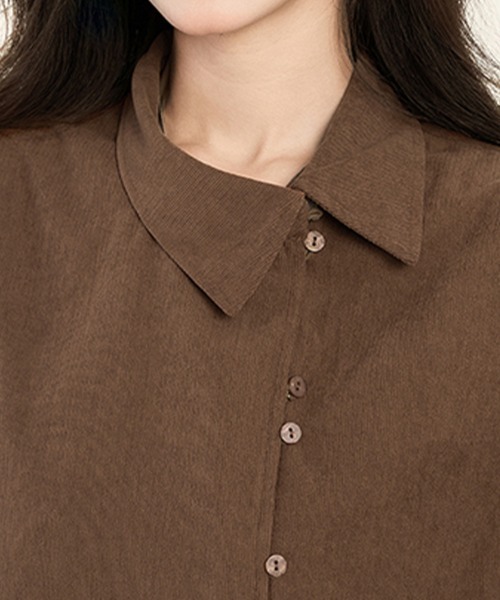 ONEP STAR(ワンピスター)の「アシメボタンバックタックブラウス(シャツ/ブラウス・レディース・テラコッタ・MEDIUM/X-LARGE/LARGE)」の12枚目の写真