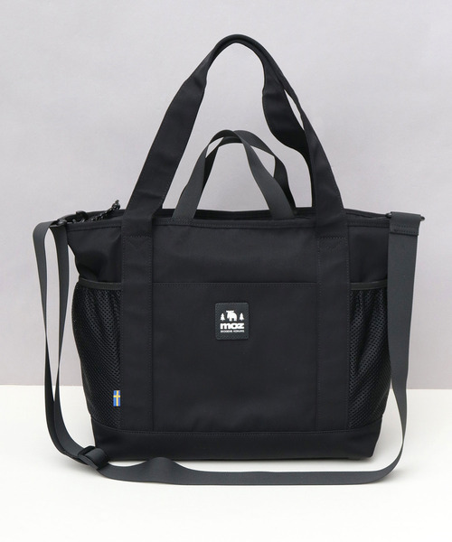 moz(モズ)の「撥水加工 ナイロン 大容量 多収納 3WAY トートバッグ A4対応(トートバッグ・レディース・グレイッシュベージュ/ブラック・FREE)」の1枚目の写真