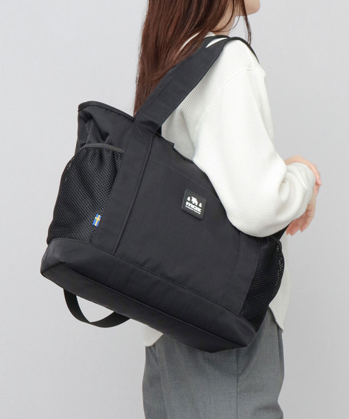 moz(モズ)の「撥水加工 ナイロン 大容量 多収納 3WAY トートバッグ A4対応(トートバッグ・レディース・グレイッシュベージュ/ブラック・FREE)」の22枚目の写真