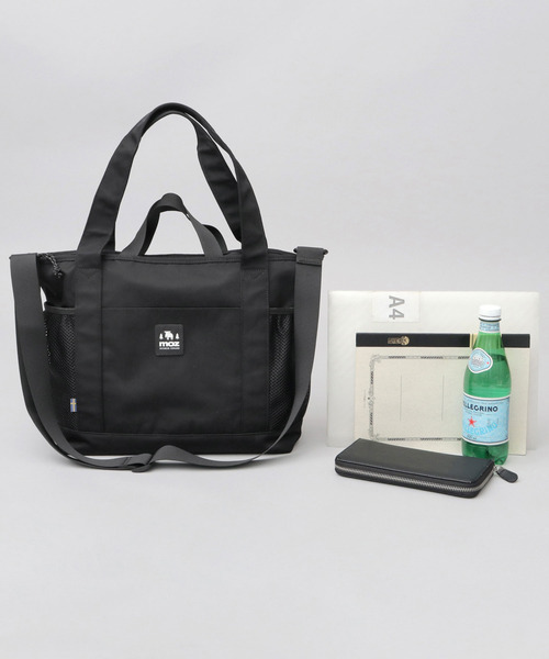 moz(モズ)の「撥水加工 ナイロン 大容量 多収納 3WAY トートバッグ A4対応(トートバッグ・レディース・グレイッシュベージュ/ブラック・FREE)」の18枚目の写真